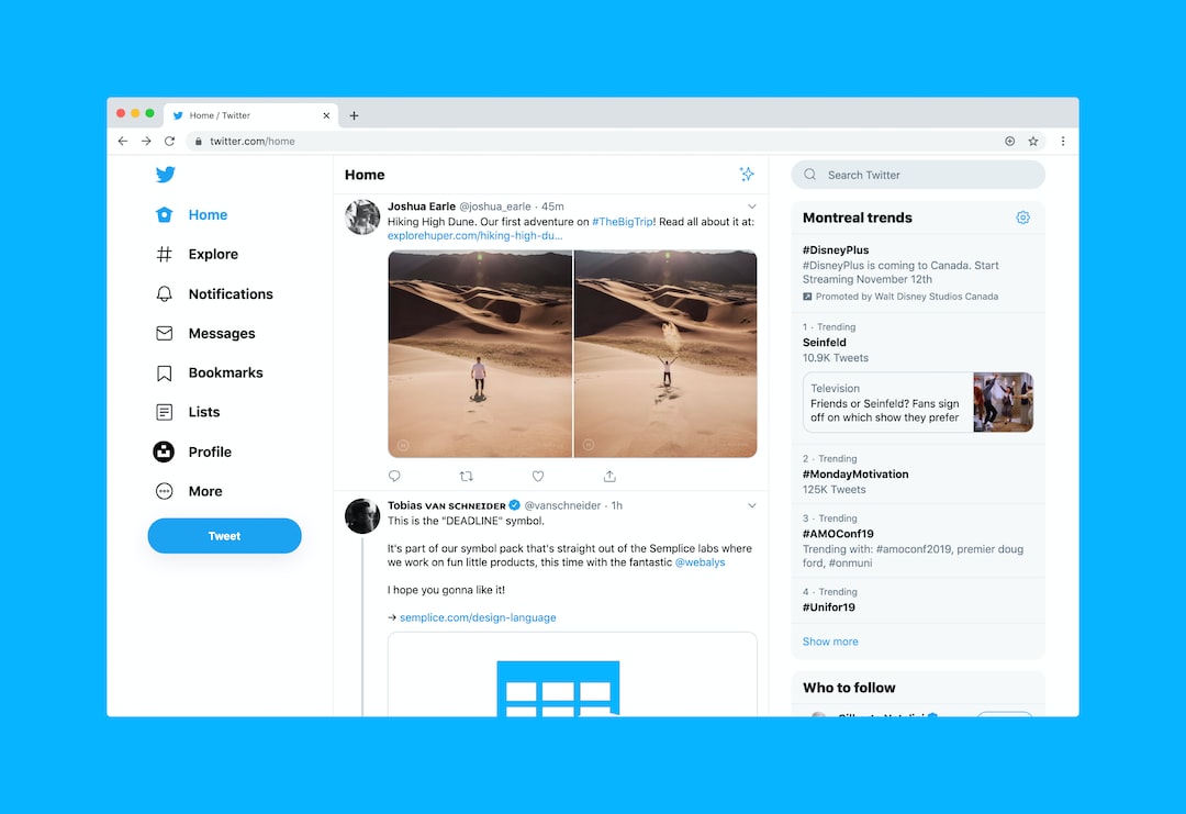高仿Twitter推特社区平台PHP源码免费下载